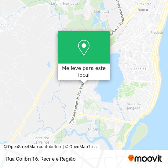 Rua Colibri 16 mapa
