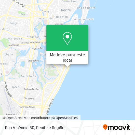 Rua Vicência 50 mapa