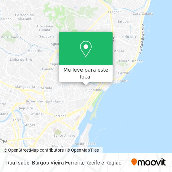 Rua Isabel Burgos Vieira Ferreira mapa