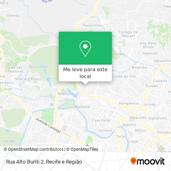 Rua Alto Buriti 2 mapa