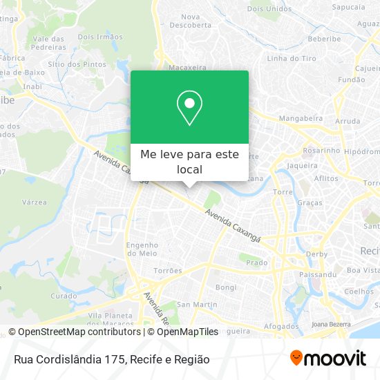 Rua Cordislândia 175 mapa