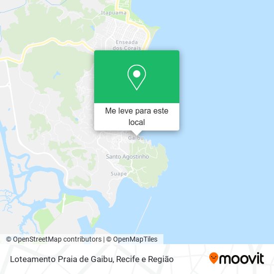 Loteamento Praia de Gaibu mapa