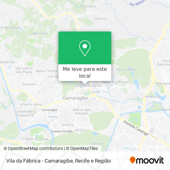 Vila da Fábrica - Camaragibe mapa