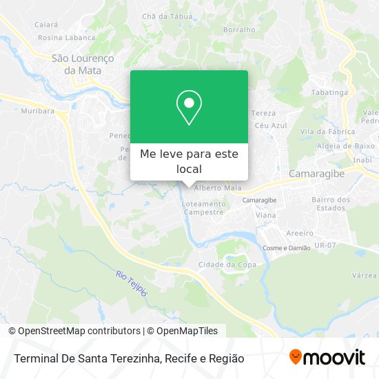 Terminal De Santa Terezinha mapa