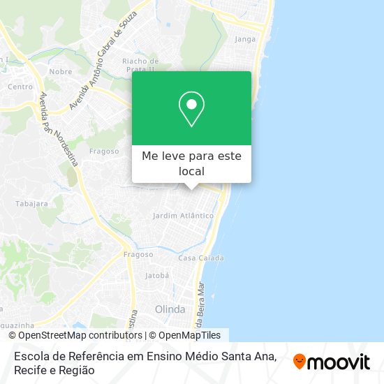 Escola de Referência em Ensino Médio Santa Ana mapa