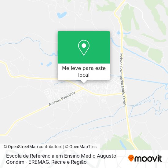 Escola de Referência em Ensino Médio Augusto Gondim - EREMAG mapa