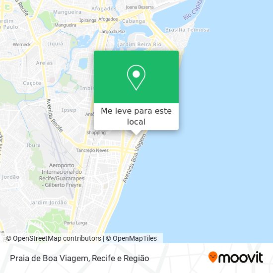 Praia de Boa Viagem mapa