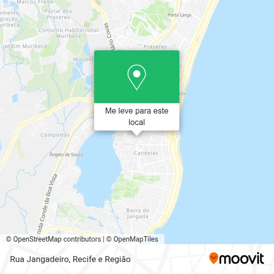 Rua Jangadeiro mapa