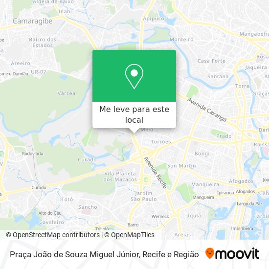 Praça João de Souza Miguel Júnior mapa