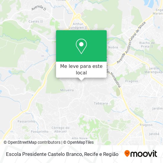 Escola Presidente Castelo Branco mapa