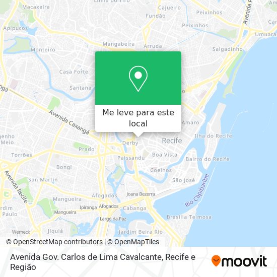 Avenida Gov. Carlos de Lima Cavalcante mapa