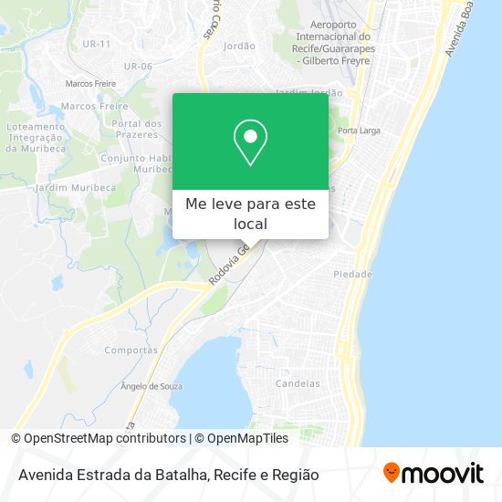 Avenida Estrada da Batalha mapa