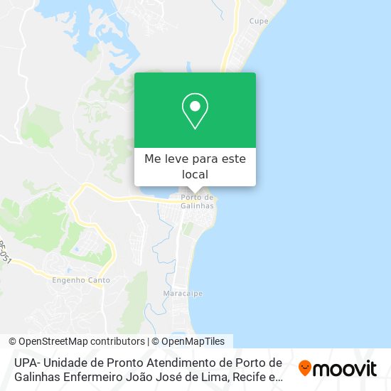 UPA- Unidade de Pronto Atendimento de Porto de Galinhas Enfermeiro João José de Lima mapa