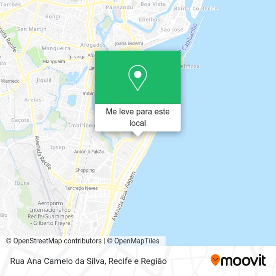 Rua Ana Camelo da Silva mapa