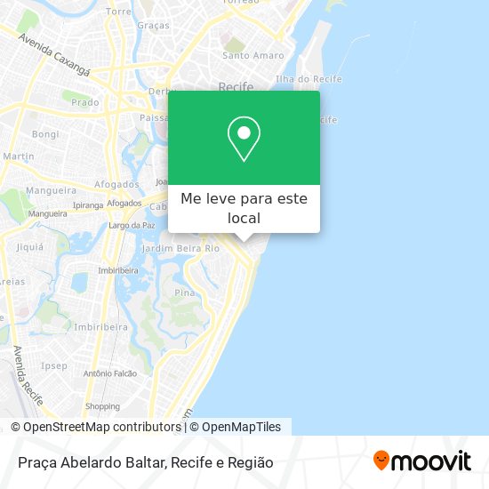 Praça Abelardo Baltar mapa