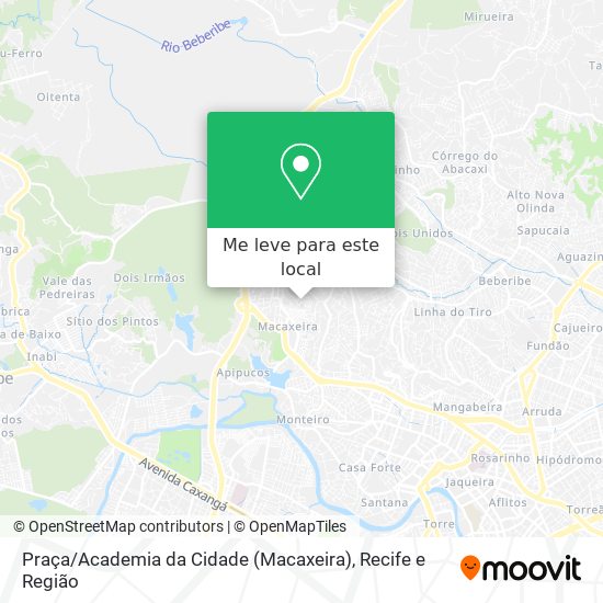 Praça / Academia da Cidade (Macaxeira) mapa