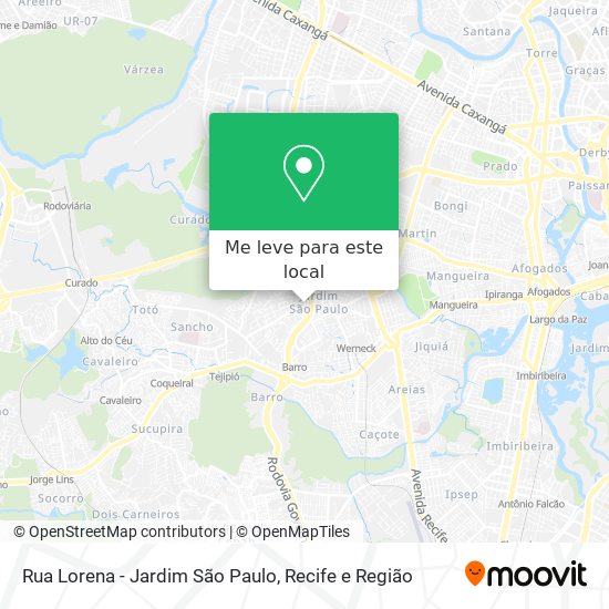 Rua Lorena - Jardim São Paulo mapa
