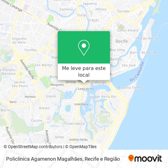 Policlínica Agamenon Magalhães mapa