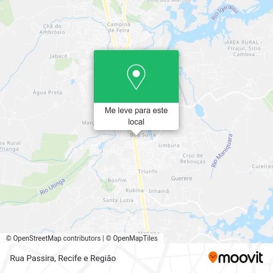 Rua Passira mapa