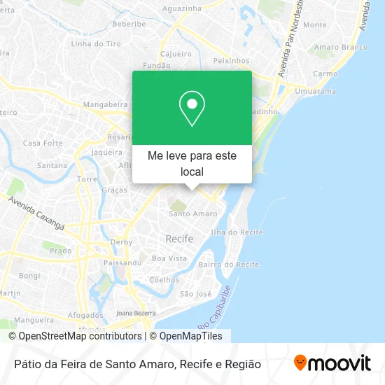 Pátio da Feira de Santo Amaro mapa