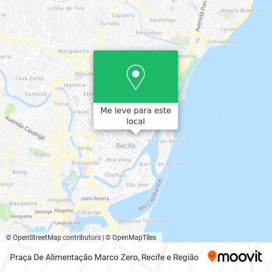 Praça De Alimentação Marco Zero mapa