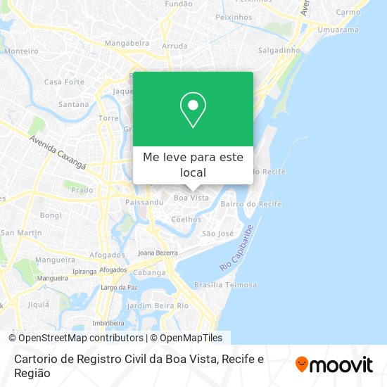 Cartorio de Registro Civil da Boa Vista mapa