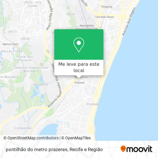 pontilhão do metro prazeres mapa