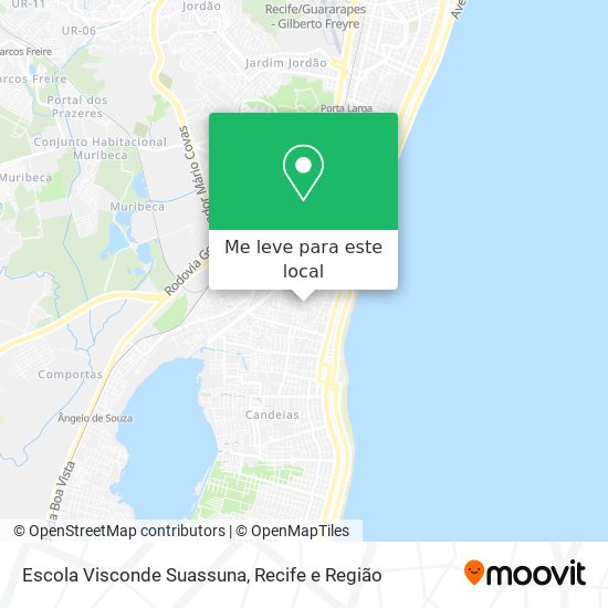 Escola Visconde Suassuna mapa
