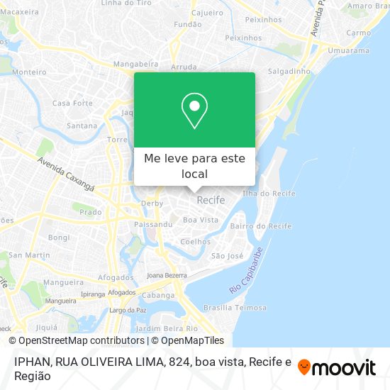 IPHAN, RUA OLIVEIRA LIMA, 824, boa vista mapa