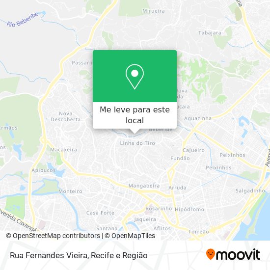 Rua Fernandes Vieira mapa