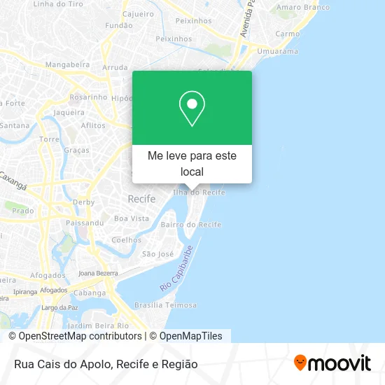 Rua Cais do Apolo mapa