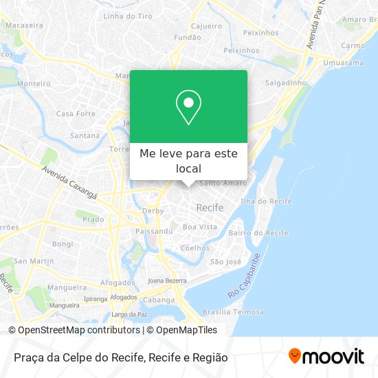 Praça da Celpe do Recife mapa
