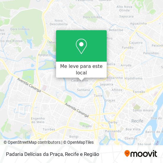 Padaria Delícias da Praça mapa