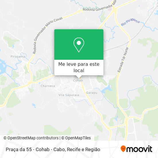 Praça da 55 - Cohab - Cabo mapa