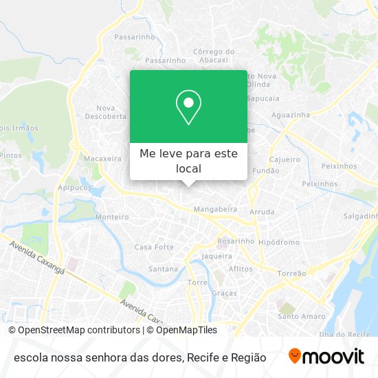 escola nossa senhora das dores mapa