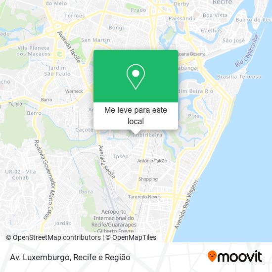Av. Luxemburgo mapa