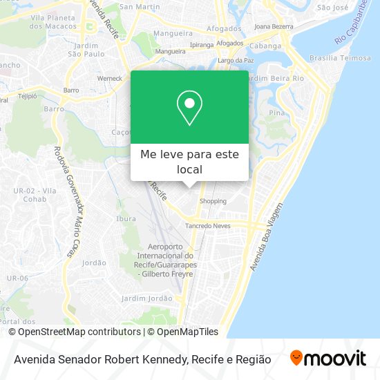 Avenida Senador Robert Kennedy mapa