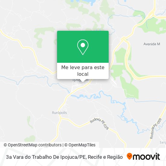 3a Vara do Trabalho De Ipojuca / PE mapa