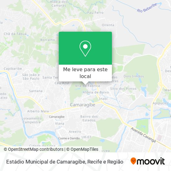 Estádio Municipal de Camaragibe mapa
