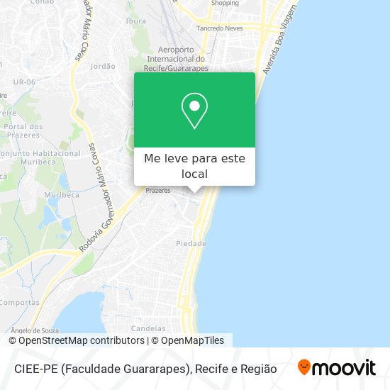 CIEE-PE (Faculdade Guararapes) mapa