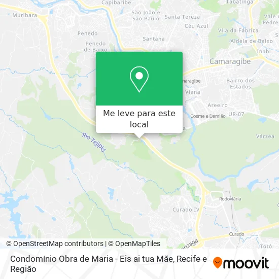 Condomínio Obra de Maria - Eis ai tua Mãe mapa