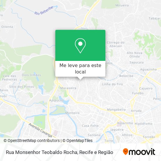 Rua Monsenhor Teobaldo Rocha mapa