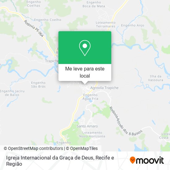 Igreja Internacional da Graça de Deus mapa
