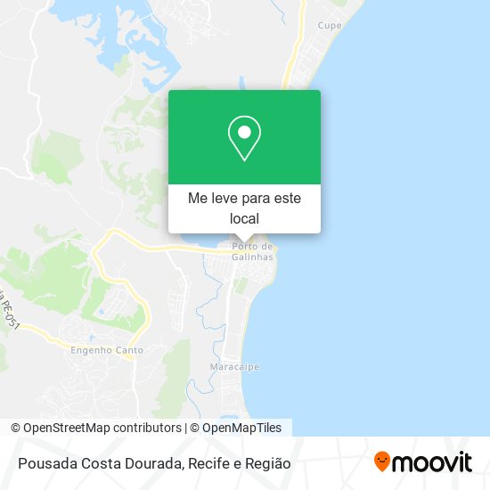 Pousada Costa Dourada mapa