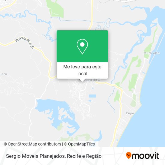 Sergio Moveis Planejados mapa