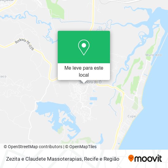 Zezita e Claudete Massoterapias mapa