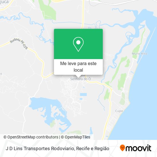 J D Lins Transportes Rodoviario mapa