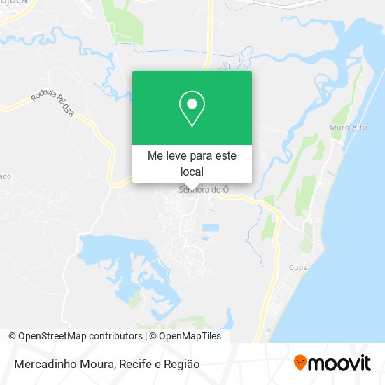 Mercadinho Moura mapa