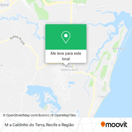 M a Caldinho do Terra mapa