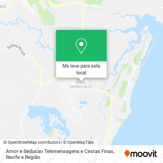 Amor e Seducao Telemensagens e Cestas Finas mapa